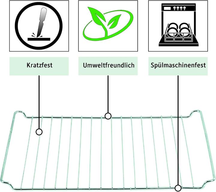 Produktbild Icqn Backblech & Gitter Set für Whirlpool, Ignis, Bauknecht, Indesit, Algor, Neckermann und Lloyds