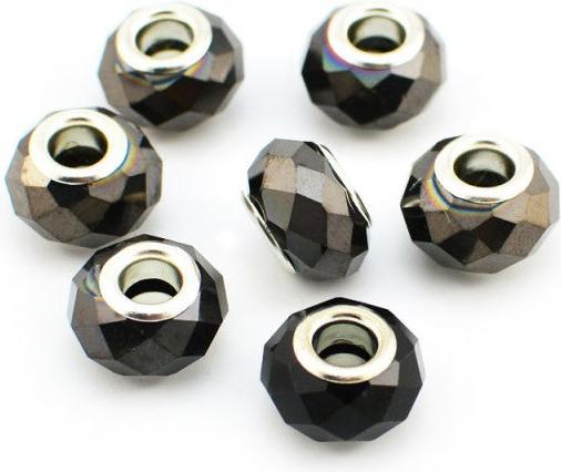 Produktbild Hermex Bead versilbert 925 - Silbrig Schwarz (Acrylglas, Silber 925)