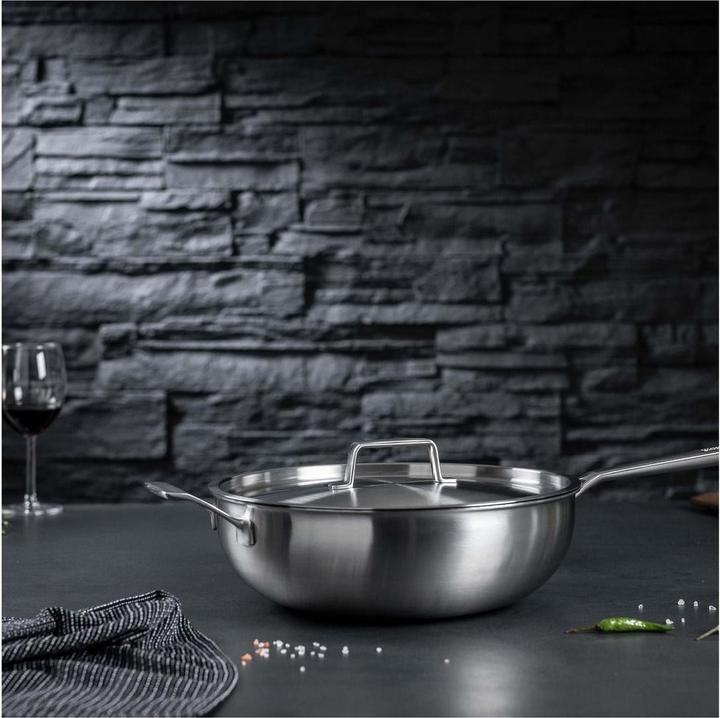 Produktbild Kuhn Rikon Culinary Fiverply (28 cm, Wok Pfanne, Aluminium, Edelstahl)