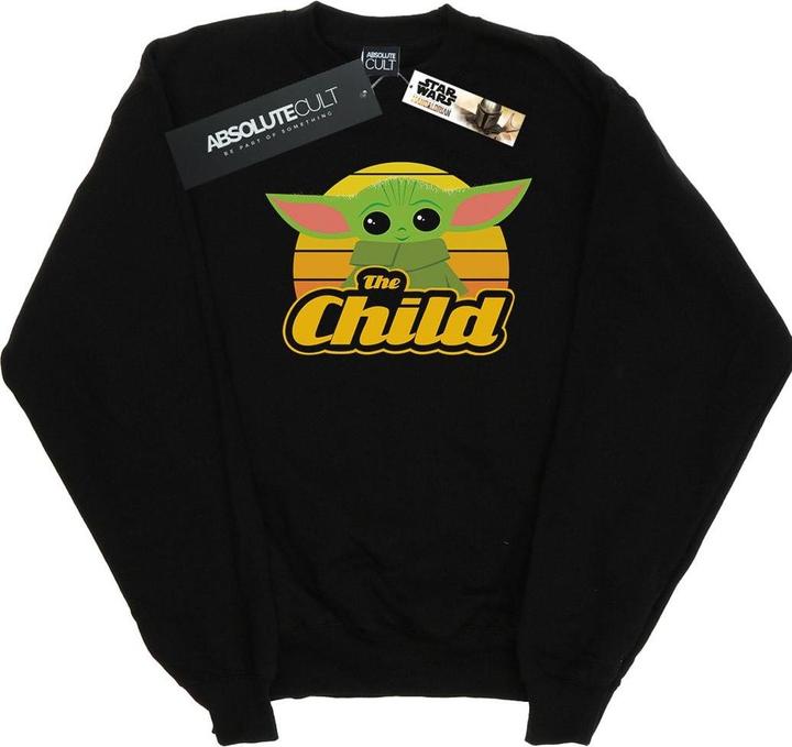 Actual product image Star Wars Mens The Mandalorian The Child Retro Sweatshirt (M)