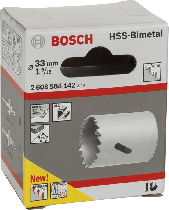 Produktbild Bosch Professional Zubehör Lochsäge HSS-Bimetall für Standardadapter, 33 mm, 1 5/16-Zoll (16)