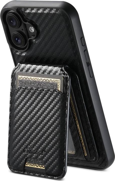 Image du produit Ueli Express Étui magnétique en carbone avec porte-cartes amovible (Apple iPhone 16)