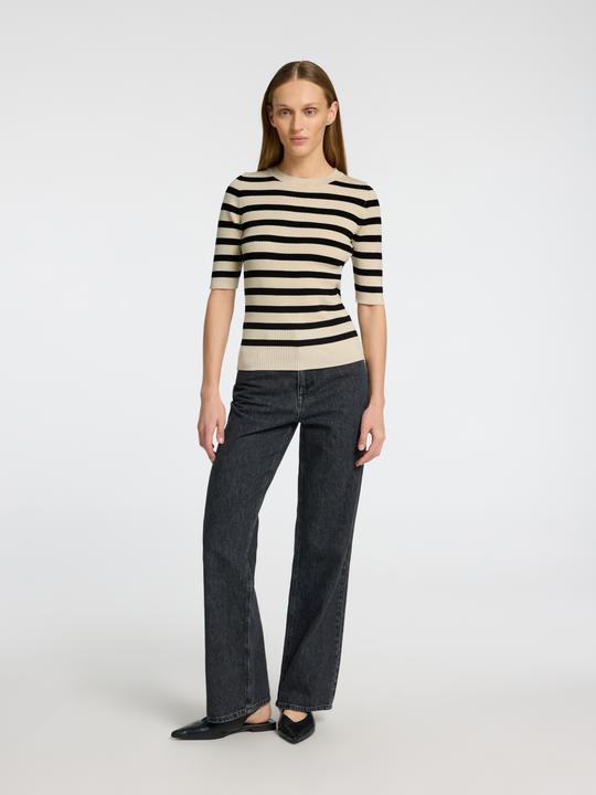 Actual product image Selected Femme Ribbed knit top (L)