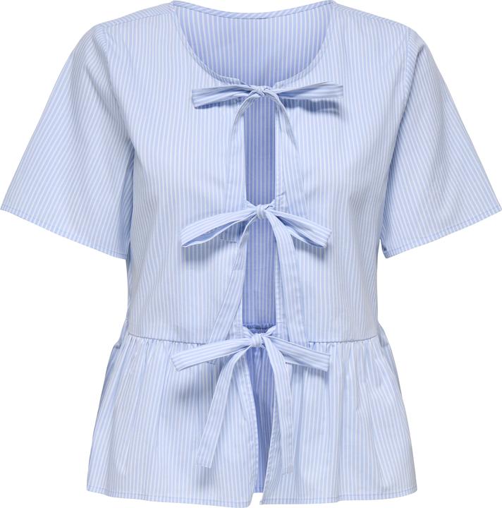 Produktbild JdY Locker geschnitten Hemdkragen Voluminöser Armschnitt Top Top mit Schösschen (XL)