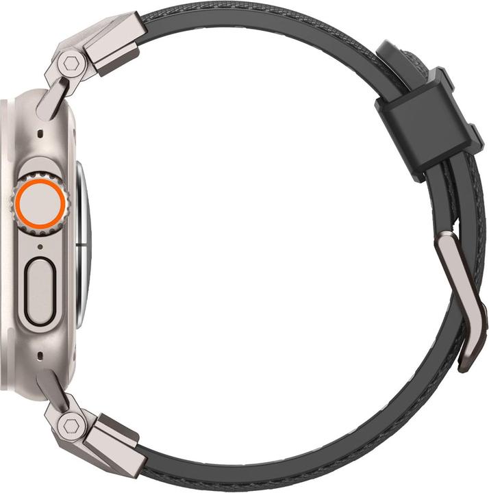 Productafbeelding Spigen DuraPro Armor Apple Watch 4/5/6/7/SE 42/44/45/49 mm czarny/zwart AMP06065 (35 mm, Thermoplastisch polyurethaan (TPU), Nylon)