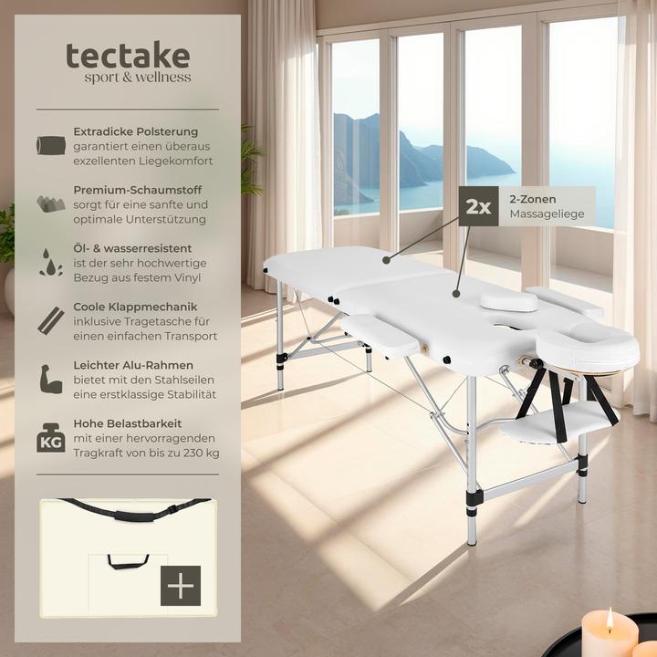 Produktbild tectake 2 Zonen Massageliege