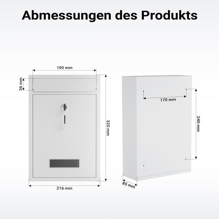 Actual product image Wiltec Briefkasten V11