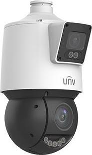 Immagine prodotto Uniview Telecamera PTZ Prime 2x4MP con doppio obiettivo fisso da 4 mm e motorizzato da 4,8-120 mm W