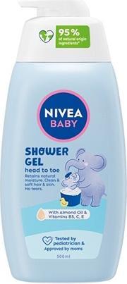 Image du produit NIVEA Gel douche pour bébé pour le corps et les cheveux (Gel douche) 500 ml (500 ml)