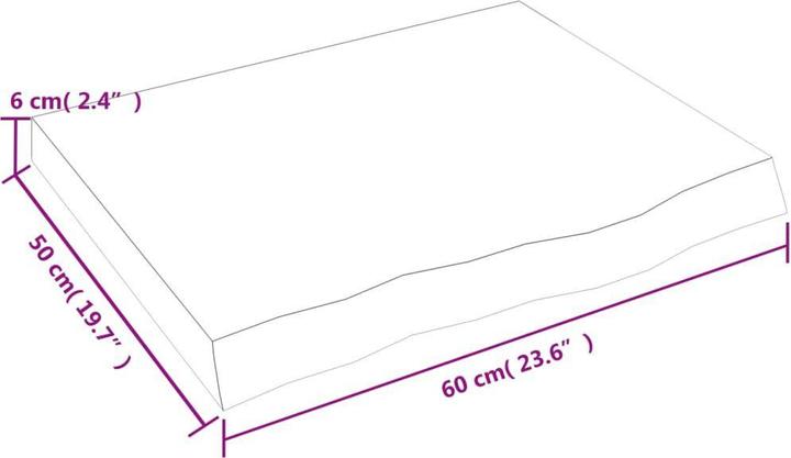 Actual product image VidaXL Lian (60 x 50 x 6 cm)