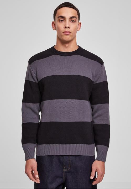 Actual product image Urban Classics Heavy Oversized Striped Sweatshirt (M)