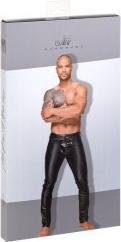 Image du produit Noir Handmade Pantalon en Wetlook avec plis en PVC (L)