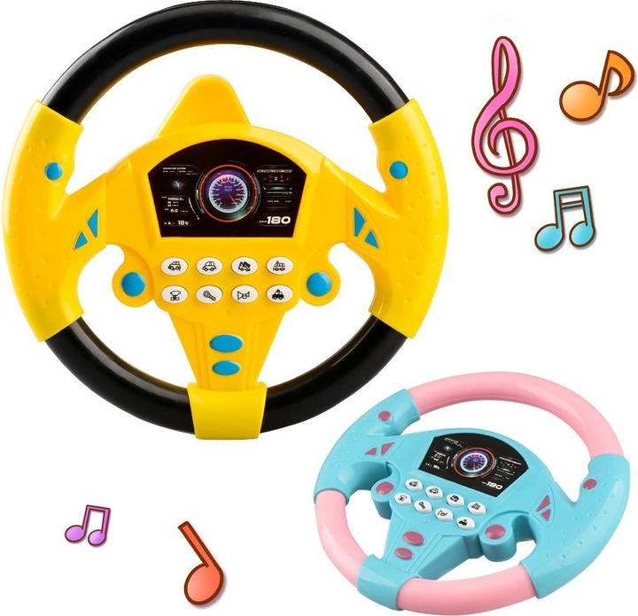 Immagine prodotto Activity Board Giocattolo di simulazione del volante musicale Co-Pilot, giocattolo per bambini per la prima