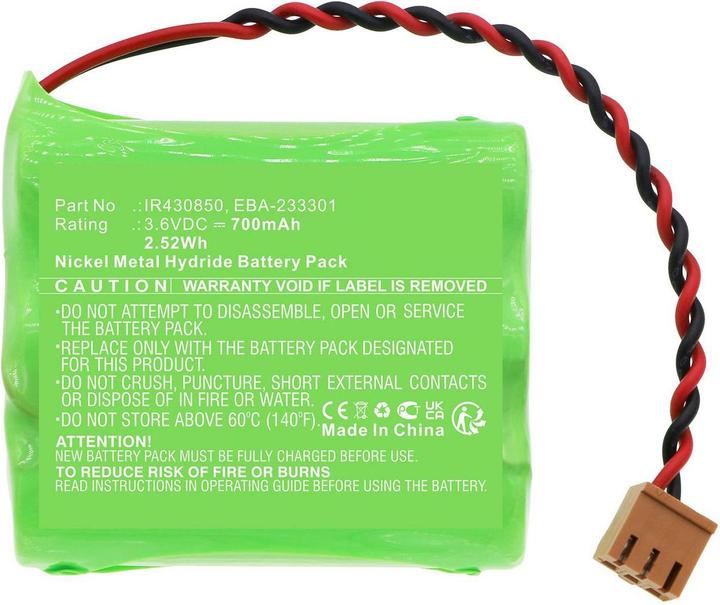 Actual product image CoreParts Battery for Amano Time Clock (3.60 V, 700 mAh)
