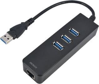 Produktbild Unitek USB3.0 HUB 3 Port +1 Port Gigabit Ethernet (USB-A, 3 Ports)