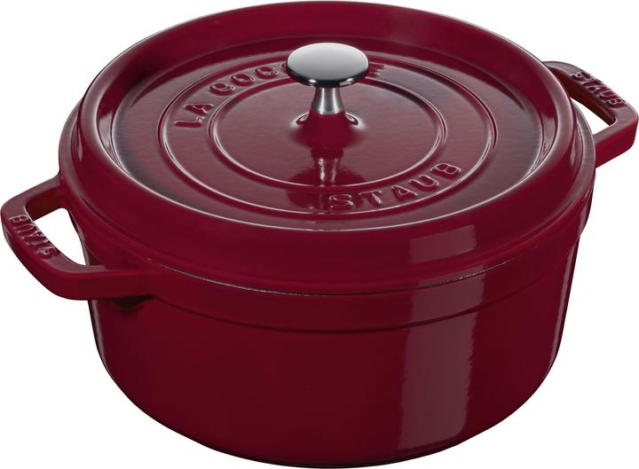 Produktbild Zwilling La Cocotte Cocotte, 28 cm | Bordeaux | rund | Guss (28 cm, Bräter + Schmortopf, Gusseisen)