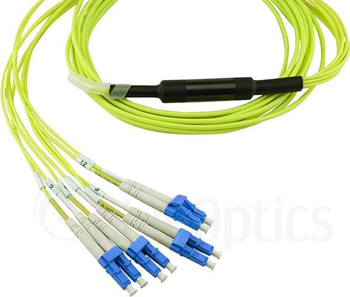 Produktbild CBO LWL MPO/4xLC Breakout Kabel G.657.A1 Singlemode 7.5 Meter