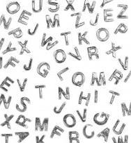 Rayher Wax letters -Q-, silver, 2 pieces
