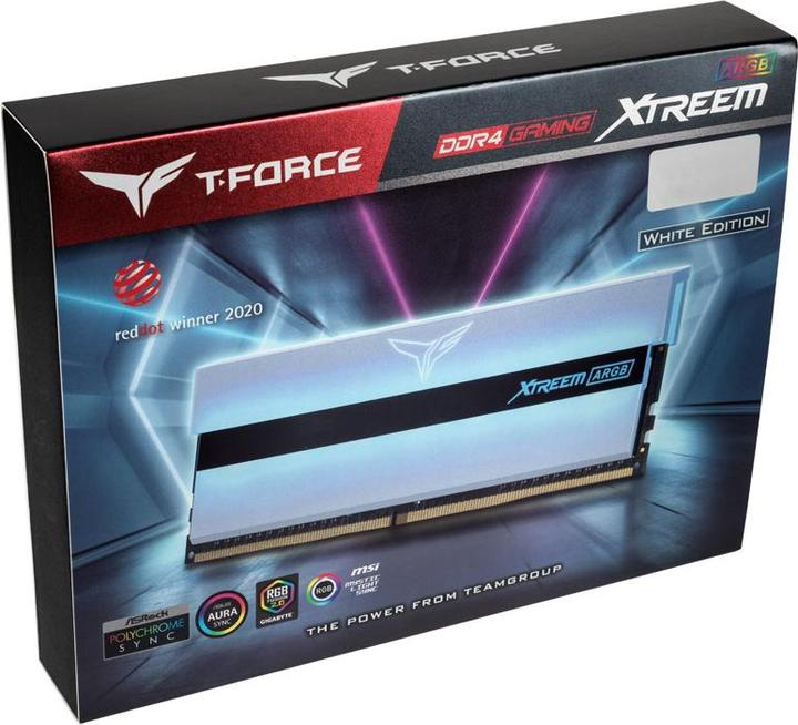 Actual product image Team Group T-Force Xtreem ARGB, DDR4-3200, CL16 - 32 GB Dual Kit (2 x 16GB, 3200 MHz, DDR4-RAM, DIMM)