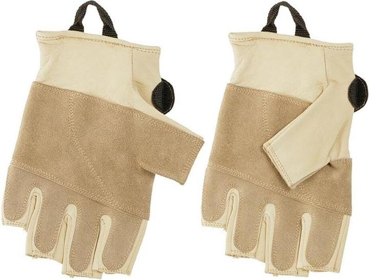 Produktbild Singing Rock Lederhandschuhe ohne Fingerkuppen Grippy 3/4 (10)