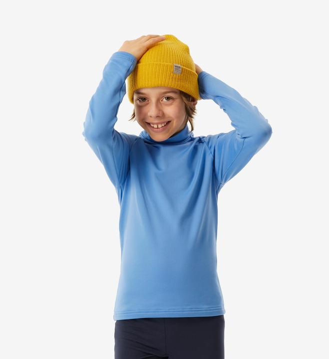 Produktbild Wedze Skiunterwäsche Funktionsshirt Kinder hoher Kragen - BL 500 blau (116)