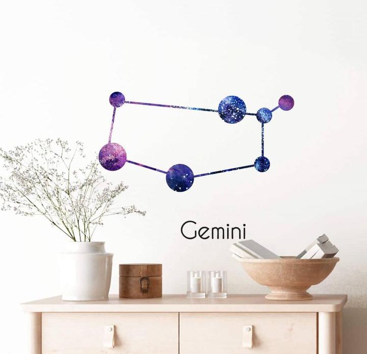 Produktbild Trenddeko Sternenbild Gemini - Zwillinge (30 x 21 cm)