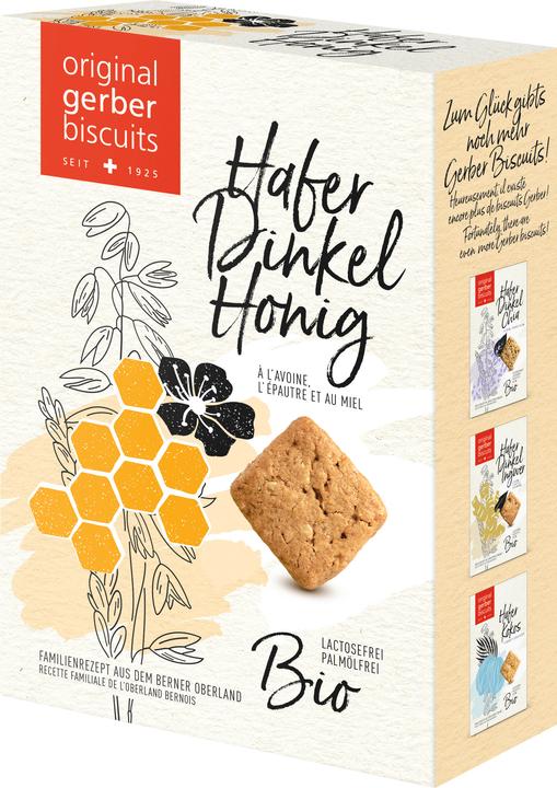 Actual product image Gerber Biscuits Guetzli Organic Biscuits Oats Spelt Honey 2 x 80 g (2 pcs., 80 g)