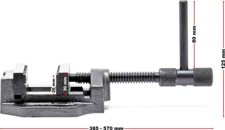 Produktbild Wiltec Maschinenschraubstock 200mm Schraubstock Werkstatt Bohrmaschinenschraubstock (200 mm)