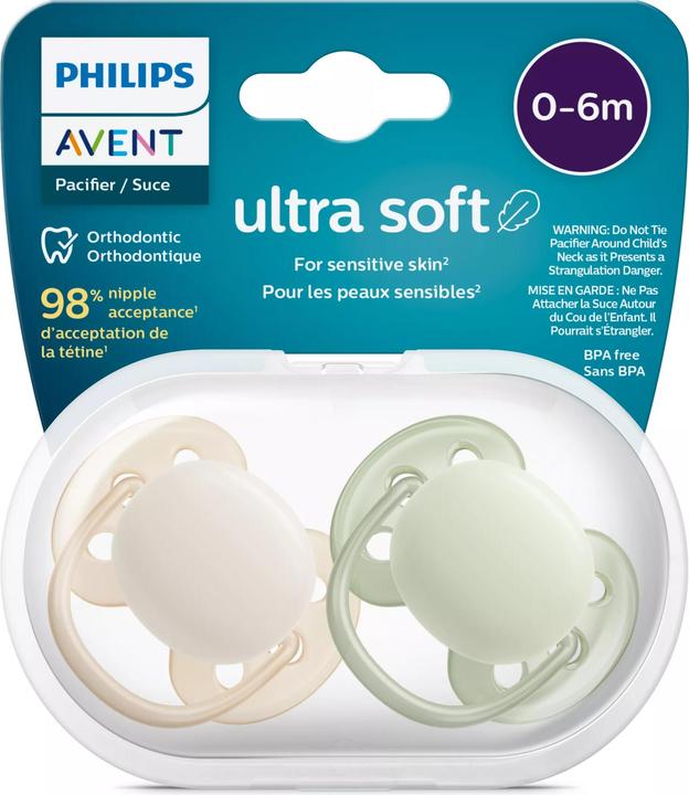 Actual product image Philips Avent Ultra soft (2 x, up to 6 M., from birth)