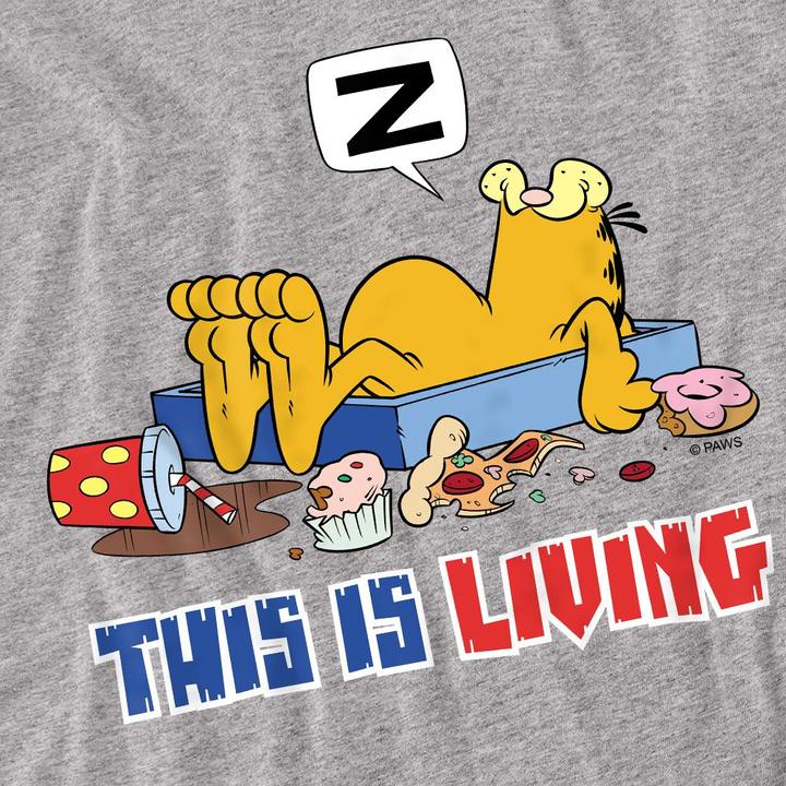 Immagine prodotto Garfield This Is Living Maglietta Adulto Unisex (L)
