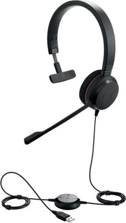 Actual product image Jabra Evolve 20 MS mono (Cable, USB-C)