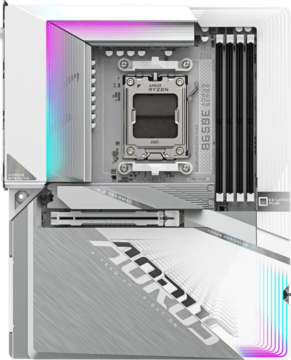 Actual product image Gigabyte B650E A Stealth ICE (B650,AM5,ATX,DDR5) (AM5, AMD B650E, ATX)