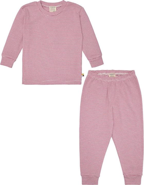 Image du produit loud + proud Pyjama à rayures en fines côtes (110)
