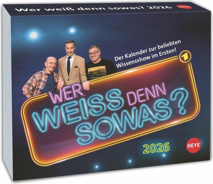 Produktbild Wer weiss denn sowas? Tagesabreisskalender 2026 (14 x 11 cm, Harter Einband, Deutsch)
