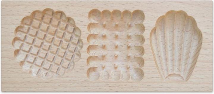 Image du produit ScrapCooking Moule en bois pour biscuits fourrés Petits Biscuits, 20x10x2cm