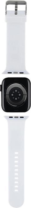 Actual product image Karl Lagerfeld Pasek KLAWLSLCNH Apple Watch 42/44/45mm biały/white strap 3D Rubber Choupette Head (Steel, Silicone, Apple Watch Series 1, Apple Watch Series 2, Apple Watch Series 3)