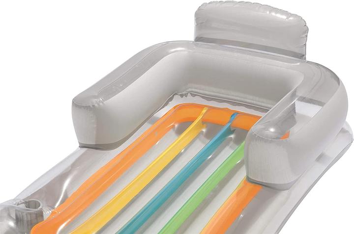 Actual product image Bestway Air Mattress Designer Fashion Lounge Grey
