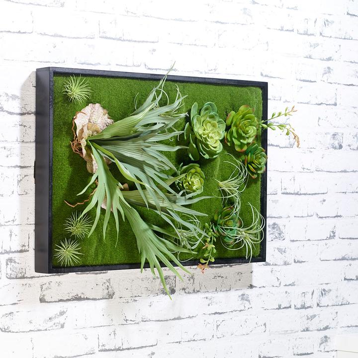 Produktbild Carlo Milano Vertikaler Wandgarten Knut mit Deko-Pflanzen
