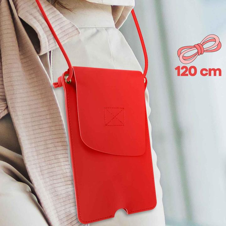Actual product image Avizar Faux leather mobile phone case with card pocket Series (Universal)