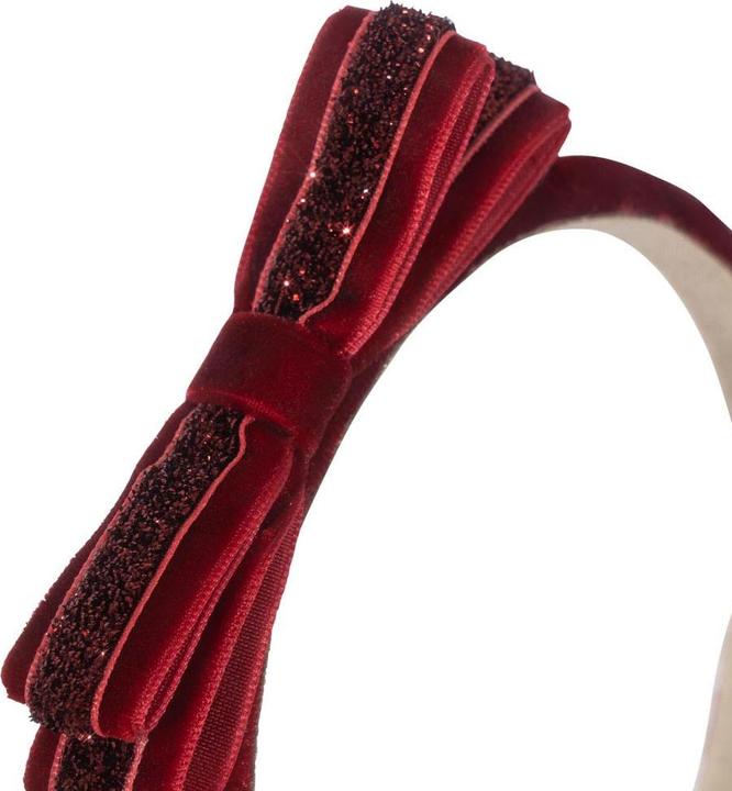 Konges Slojd Velvet Bow Haarreif Red