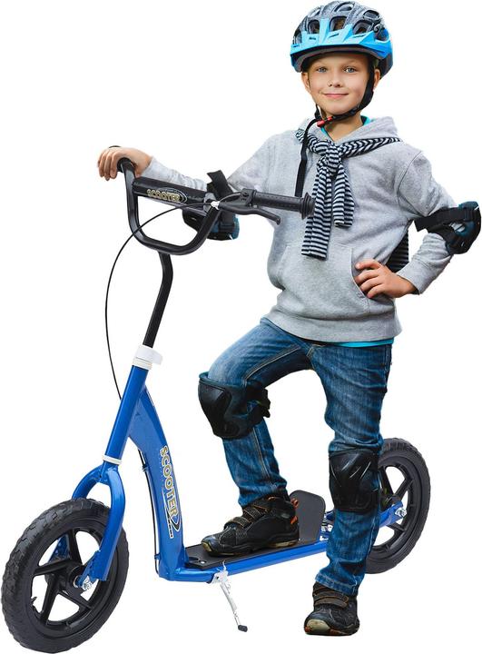 Immagine prodotto Homcom Monopattino per bambini con battistrada antiscivolo, cavalletto per bici in metallo per il
