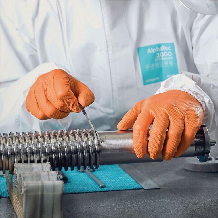 Actual product image Ansell Disposable nitrile gloves Microflex Mega Texture 93-256 (M)