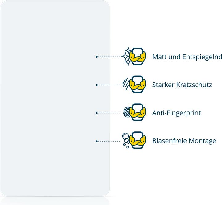 Produktbild BROTECT Entspiegelungs-Schutzfolie Displayschutz Matt (2 Stück, Motorola Moto X4)