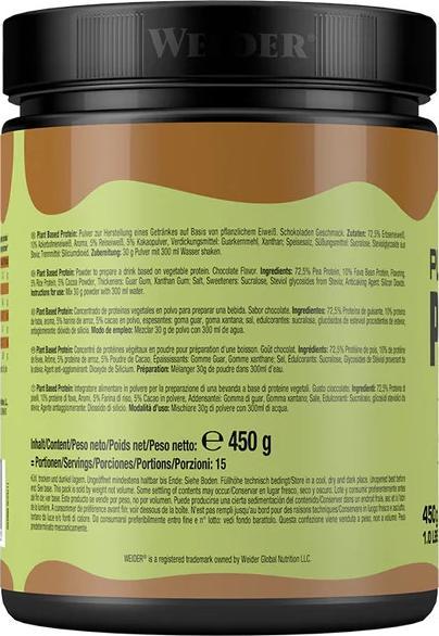 Actual product image Weider Plant Based Protein (Chocolate, 1 pcs., 450 g)