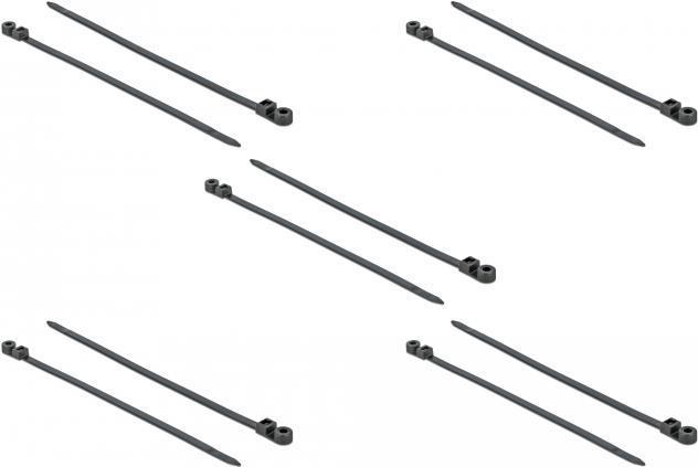 Image du produit Delock Cable tie avec oeillet de fixation (Serre-câbles en plastique, 400 mm, 10 pcs)