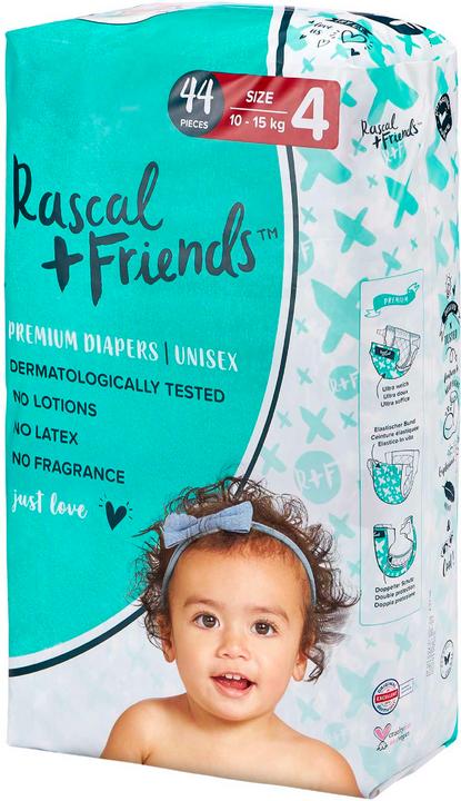 Actual product image Rascal+Friends Premium (Size 4, Pack, 44 Piece)