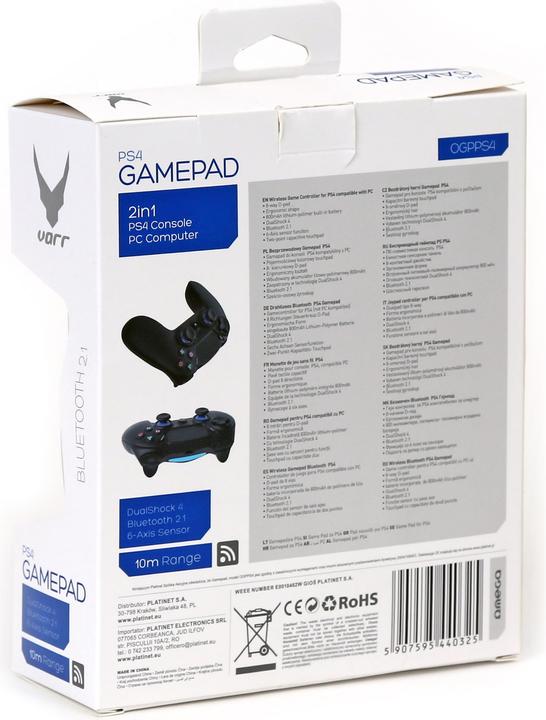 Immagine prodotto Omega Gamepad Charge (OGPPS4) (PS4, PC)