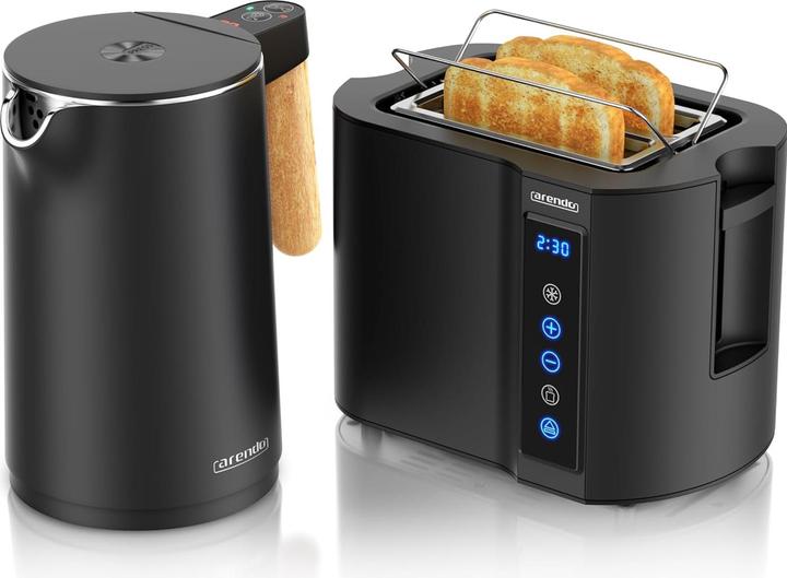 Actual product image Arendo Edelstahl Eierkocher 7-fach, 400 W, Edelstahl, Warmhaltefunktion, Härtegrad einstellbar, rot
