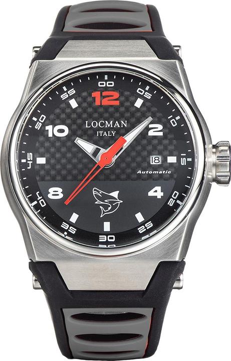 Image du produit Locman Italy Montre homme Mare noire/grise automatique Ref. 0556 (Montre avec pierre précieuse, 44 mm)