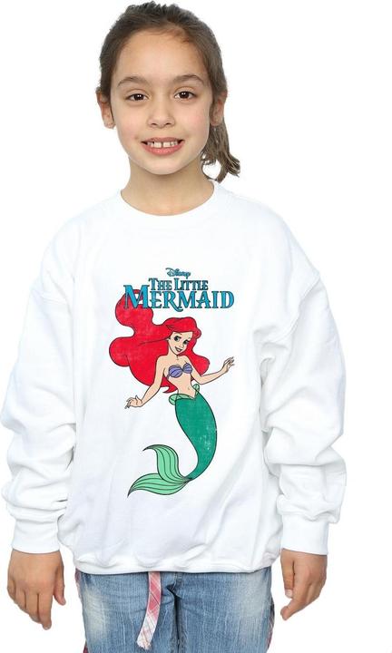 Actual product image Disney Girls The Little Mermaid Line Ariel Sweatshirt (140, 146)